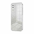 For OPPO A91 Gradient Glitter Powder Electroplated Phone Case(Transparent) - 1