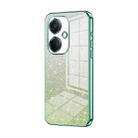 For OPPO K11 Gradient Glitter Powder Electroplated Phone Case(Green) - 1