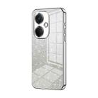 For OPPO K11 Gradient Glitter Powder Electroplated Phone Case(Silver) - 1