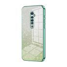 For OPPO Reno2 Gradient Glitter Powder Electroplated Phone Case(Green) - 1
