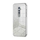 For OPPO Reno2 Gradient Glitter Powder Electroplated Phone Case(Silver) - 1