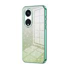 For OPPO Reno8 T 5G Gradient Glitter Powder Electroplated Phone Case(Green) - 1