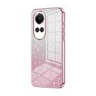 For OPPO Reno10 5G/Reno10 Pro 5G Global Gradient Glitter Powder Electroplated Phone Case(Pink) - 1