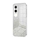 For OPPO K12x Gradient Glitter Powder Electroplated Phone Case(Transparent) - 1