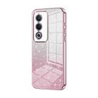 For OPPO A3 Pro Global Gradient Glitter Powder Electroplated Phone Case(Pink) - 1