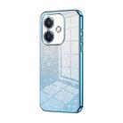 For OPPO A3x Global Gradient Glitter Powder Electroplated Phone Case(Blue) - 1