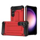 For Samsung Galaxy S25 5G Magic Armor TPU Hybrid PC Phone Case(Red) - 1