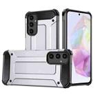 For Samsung Galaxy S24 FE 5G Magic Armor TPU Hybrid PC Phone Case(Silver) - 1