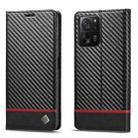 For Xiaomi 13T / 13T Pro LC.IMEEKE Carbon Fiber Texture Flip Leather Phone Case(Horizontal Black) - 1