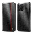 For Xiaomi 13T / 13T Pro LC.IMEEKE Carbon Fiber Texture Flip Leather Phone Case(Vertical Black) - 1