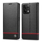 For Xiaomi Redmi 13C / Poco C65 LC.IMEEKE Carbon Fiber Texture Flip Leather Phone Case(Horizontal Black) - 1