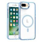 For iPhone 8 Plus / 7 Plus MagSafe Magnetic Clear Phone Case(Sierra Blue) - 1