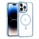 For iPhone 14 Pro MagSafe Magnetic Clear Phone Case(Sierra Blue) - 1