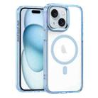 For iPhone 15 Plus MagSafe Magnetic Clear Phone Case(Sierra Blue) - 1