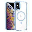 For iPhone XS Max MagSafe Magnetic Clear Phone Case(Sierra Blue) - 1