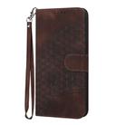 For Fujitsu Arrows Be3 YX0060 Elephant Head Embossed Phone Leather Case with Lanyard(Coffee) - 2