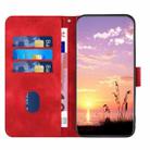 For Fujitsu Arrows We2 YX0060 Elephant Head Embossed Phone Leather Case with Lanyard(Red) - 3