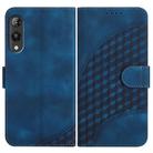 For Rakuten Hand YX0060 Elephant Head Embossed Phone Leather Case with Lanyard(Royal Blue) - 1