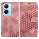 For vivo Y78+ 5G Global/Y78 5G Global Elephant Head Embossed Phone Leather Case with Lanyard(Pink) - 1