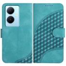 For vivo Y78+ 5G Global/Y78 5G Global YX0060 Elephant Head Embossed Phone Leather Case with Lanyard(Light Blue) - 1