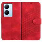 For vivo V29 Lite YX0060 Elephant Head Embossed Phone Leather Case with Lanyard(Red) - 1