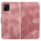 For vivo Y52s 5G/iQOO U3/Y31s 5G YX0060 Elephant Head Embossed Phone Leather Case with Lanyard(Pink) - 1