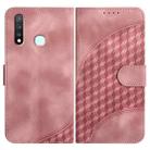 For vivo Y19/U3/Y5s/Z5i/U20 YX0060 Elephant Head Embossed Phone Leather Case with Lanyard(Pink) - 1