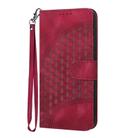 For vivo S9 Elephant Head Embossed Phone Leather Case with Lanyard(Rose Red) - 2