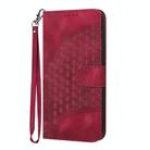 For vivo S10 / S10 Pro Elephant Head Embossed Phone Leather Case with Lanyard(Rose Red) - 2