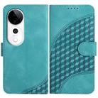 For vivo S19 Pro Elephant Head Embossed Phone Leather Case with Lanyard(Light Blue) - 1