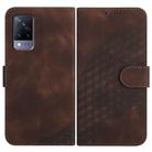 For vivo V21 4G / 5G / V21s Elephant Head Embossed Phone Leather Case with Lanyard(Coffee) - 1