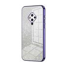 For vivo S5 Gradient Glitter Powder Electroplated Phone Case(Purple) - 1