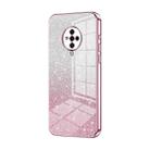 For vivo S6 Gradient Glitter Powder Electroplated Phone Case(Pink) - 1