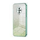 For vivo S6 Gradient Glitter Powder Electroplated Phone Case(Green) - 1