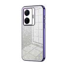 For vivo S15e / T1 Pro Gradient Glitter Powder Electroplated Phone Case(Purple) - 1