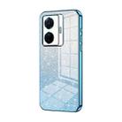 For vivo S15e / T1 Pro Gradient Glitter Powder Electroplated Phone Case(Blue) - 1