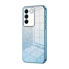 For vivo S16e / V27e Gradient Glitter Powder Electroplated Phone Case(Blue) - 1