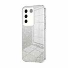 For vivo S16e / V27e Gradient Glitter Powder Electroplated Phone Case(Transparent) - 1