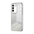 For vivo S16e / V27e Gradient Glitter Powder Electroplated Phone Case(Silver) - 1