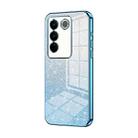 For vivo S16 Pro / S16 / V27 / V27 Pro Gradient Glitter Powder Electroplated Phone Case(Blue) - 1