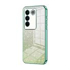 For vivo S16 Pro / S16 / V27 / V27 Pro Gradient Glitter Powder Electroplated Phone Case(Green) - 1