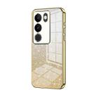 For vivo S17 / S17 Pro / S17t / V29 Gradient Glitter Powder Electroplated Phone Case(Gold) - 1