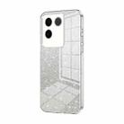 For vivo S17e / iQOO Z7 Pro Gradient Glitter Powder Electroplated Phone Case(Transparent) - 1