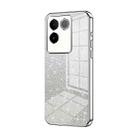 For vivo S17e / iQOO Z7 Pro Gradient Glitter Powder Electroplated Phone Case(Silver) - 1