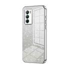 For vivo T1 / iQOO Neo5 SE Gradient Glitter Powder Electroplated Phone Case(Silver) - 1