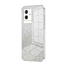 For vivo T2x Gradient Glitter Powder Electroplated Phone Case(Transparent) - 1