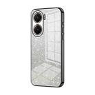For vivo V29e Gradient Glitter Powder Electroplated Phone Case(Black) - 1
