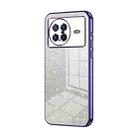 For vivo X Note Gradient Glitter Powder Electroplated Phone Case(Purple) - 1