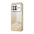 For vivo X Note Gradient Glitter Powder Electroplated Phone Case(Gold) - 1