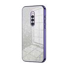 For vivo X27 Pro Gradient Glitter Powder Electroplated Phone Case(Purple) - 1